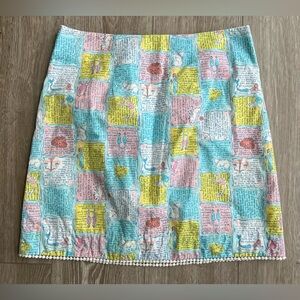 Lilly Pulitzer Zodiac Horoscope Print Skirt size 4